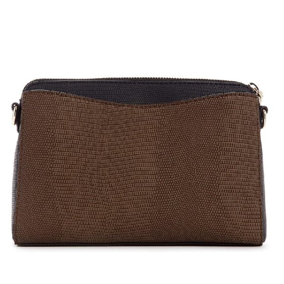 Women's Imported GUESS Crossbody Color Chestnut Brown - Picture 2 of 2